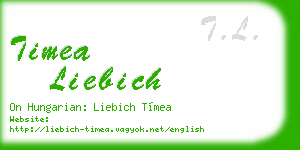 timea liebich business card